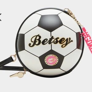 Betsey Johnson Soccer Ball Crossbody Bag